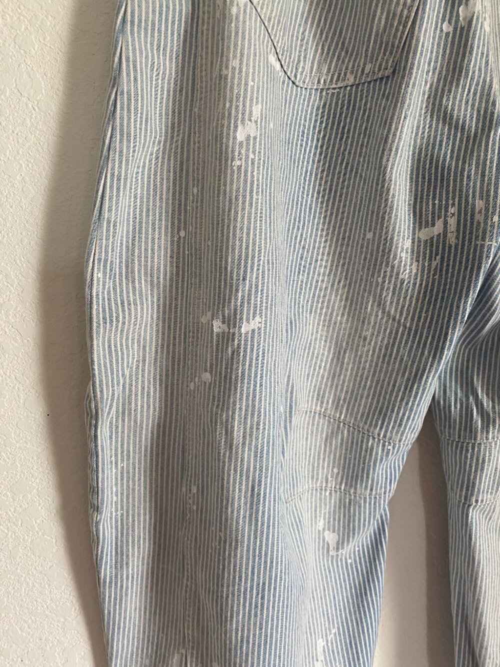 We The Free Good Luck Mid-Rise Stripe Barrel Jeans Size 28 Excellent Condition - Picture 7 of 8